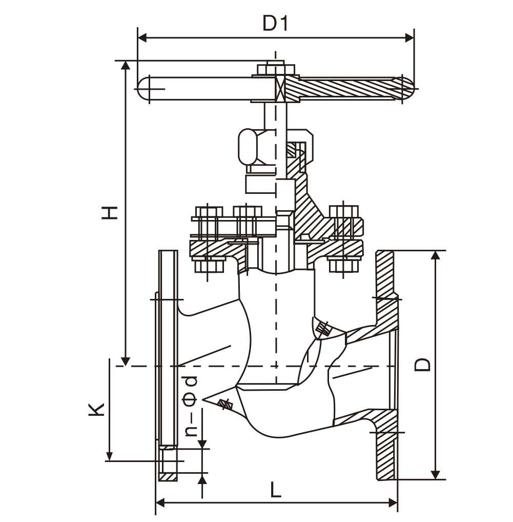 黃銅法(fǎ)蘭截止(zhǐ)閥(圖1)