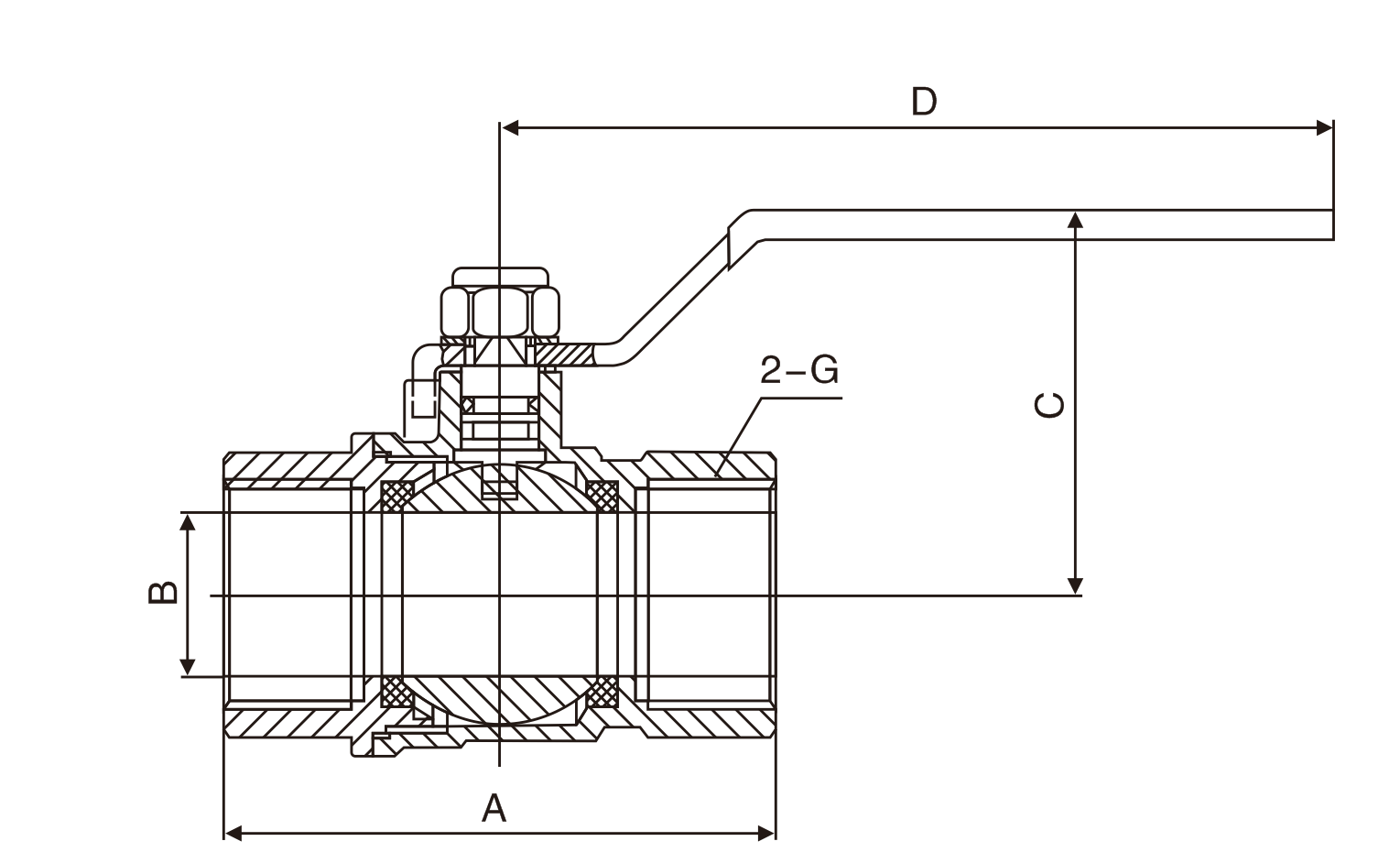 黃銅(tóng)絲扣球閥(圖(tú)1)
