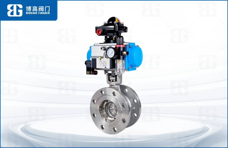 不(bu)鏽鋼氣(qi)動法蘭(lan)中線蝶(dié)閥